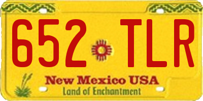 NM license plate 652TLR