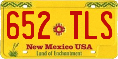 NM license plate 652TLS