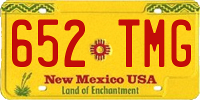 NM license plate 652TMG