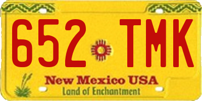 NM license plate 652TMK