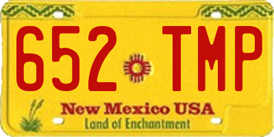 NM license plate 652TMP