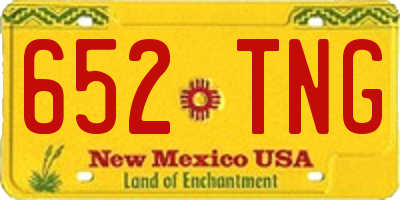 NM license plate 652TNG
