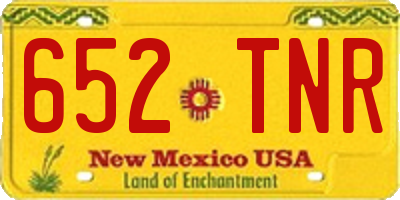 NM license plate 652TNR