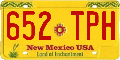 NM license plate 652TPH