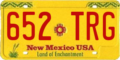 NM license plate 652TRG