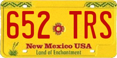 NM license plate 652TRS