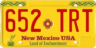 NM license plate 652TRT