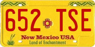 NM license plate 652TSE