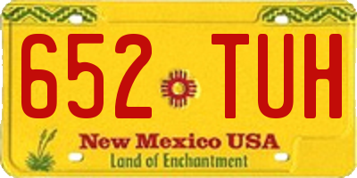 NM license plate 652TUH