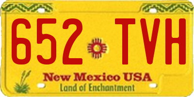 NM license plate 652TVH