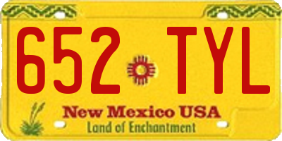 NM license plate 652TYL