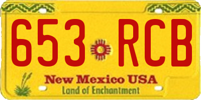 NM license plate 653RCB