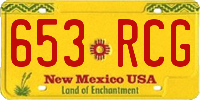 NM license plate 653RCG
