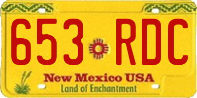 NM license plate 653RDC