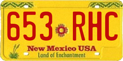 NM license plate 653RHC