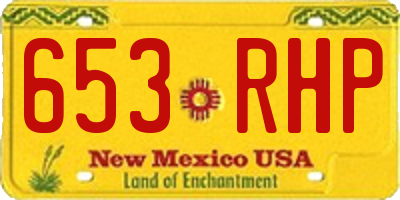 NM license plate 653RHP