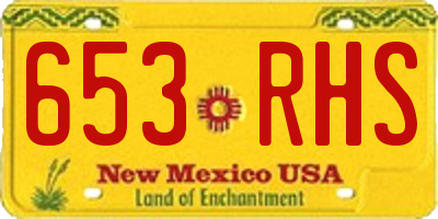 NM license plate 653RHS