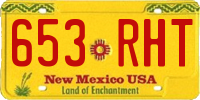 NM license plate 653RHT