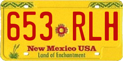 NM license plate 653RLH