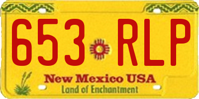 NM license plate 653RLP