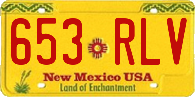 NM license plate 653RLV
