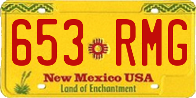 NM license plate 653RMG