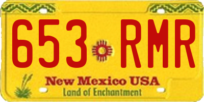 NM license plate 653RMR