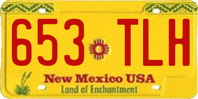 NM license plate 653TLH