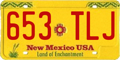 NM license plate 653TLJ