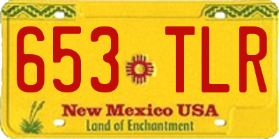 NM license plate 653TLR