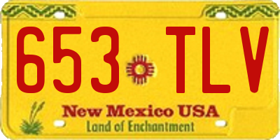 NM license plate 653TLV