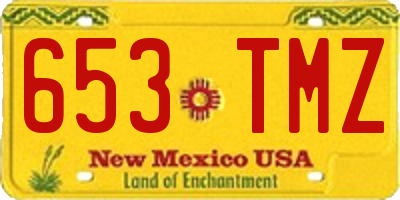 NM license plate 653TMZ