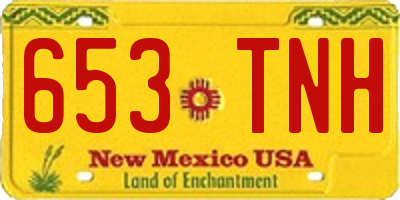 NM license plate 653TNH