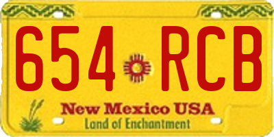 NM license plate 654RCB