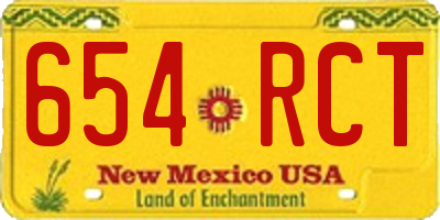 NM license plate 654RCT