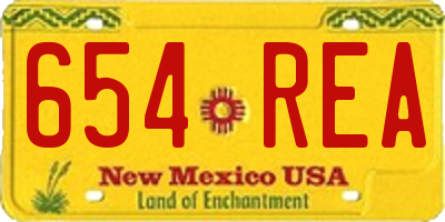 NM license plate 654REA
