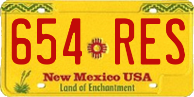 NM license plate 654RES