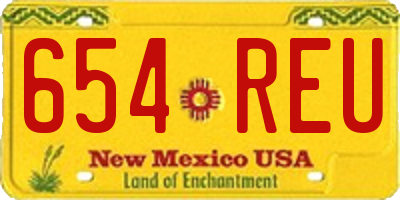 NM license plate 654REU