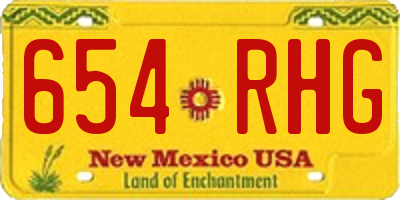 NM license plate 654RHG