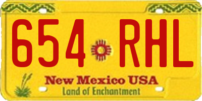 NM license plate 654RHL