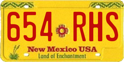 NM license plate 654RHS