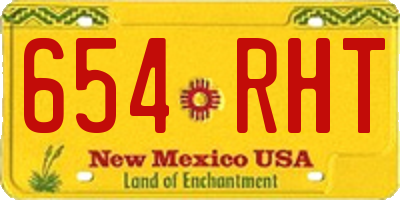 NM license plate 654RHT
