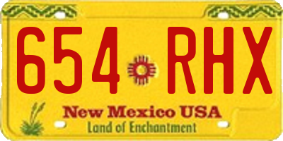 NM license plate 654RHX