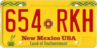 NM license plate 654RKH