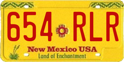 NM license plate 654RLR