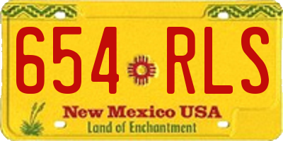 NM license plate 654RLS