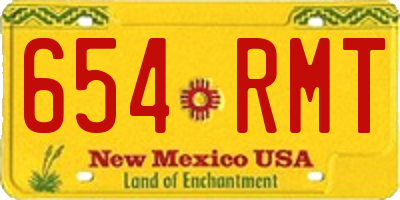 NM license plate 654RMT