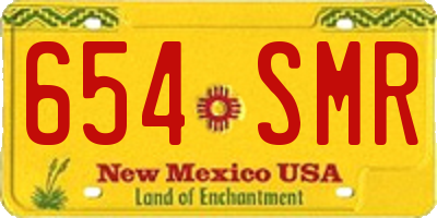 NM license plate 654SMR