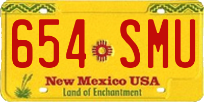 NM license plate 654SMU