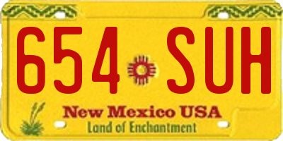 NM license plate 654SUH